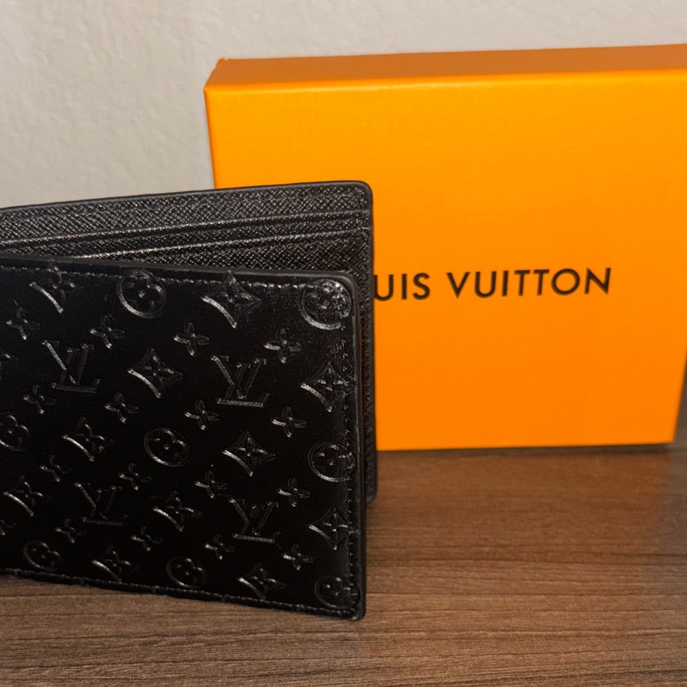 Louis Vuitton Black Monogram Vernis Card Holder Wallet